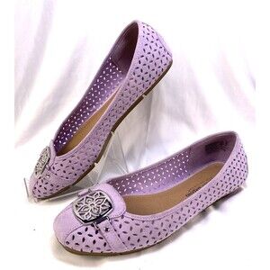 Christian Siriano for Payless Women’s Size 8 Purple Ballet Flats Lazer Cutout